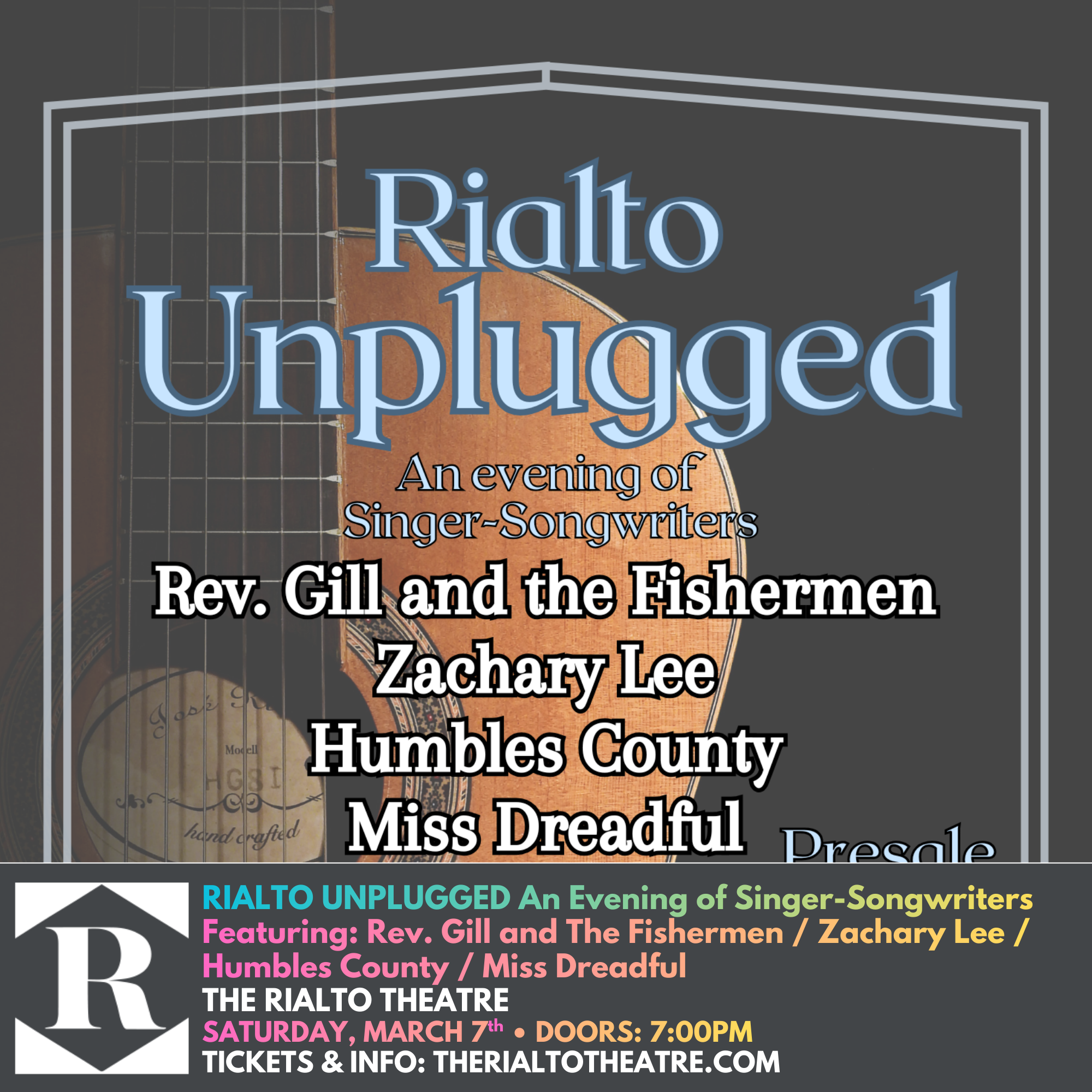 REV. GILL AND THE FISHERMEN / ZACHARY LEE / HUMBLES COUNTY / MISS DREADFUL - 03/07/2026