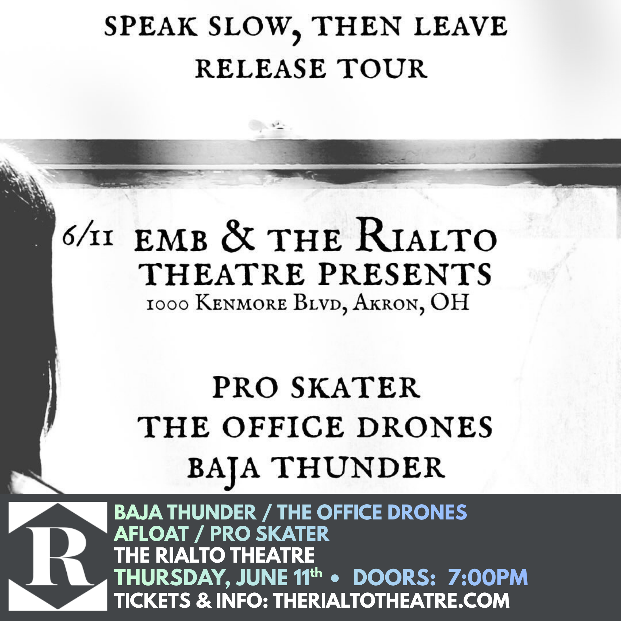 EMB PRESENTS BAJA THUNDER / THE OFFICE DRONES / AFLOAT / PRO SKATER - 06/11/2026