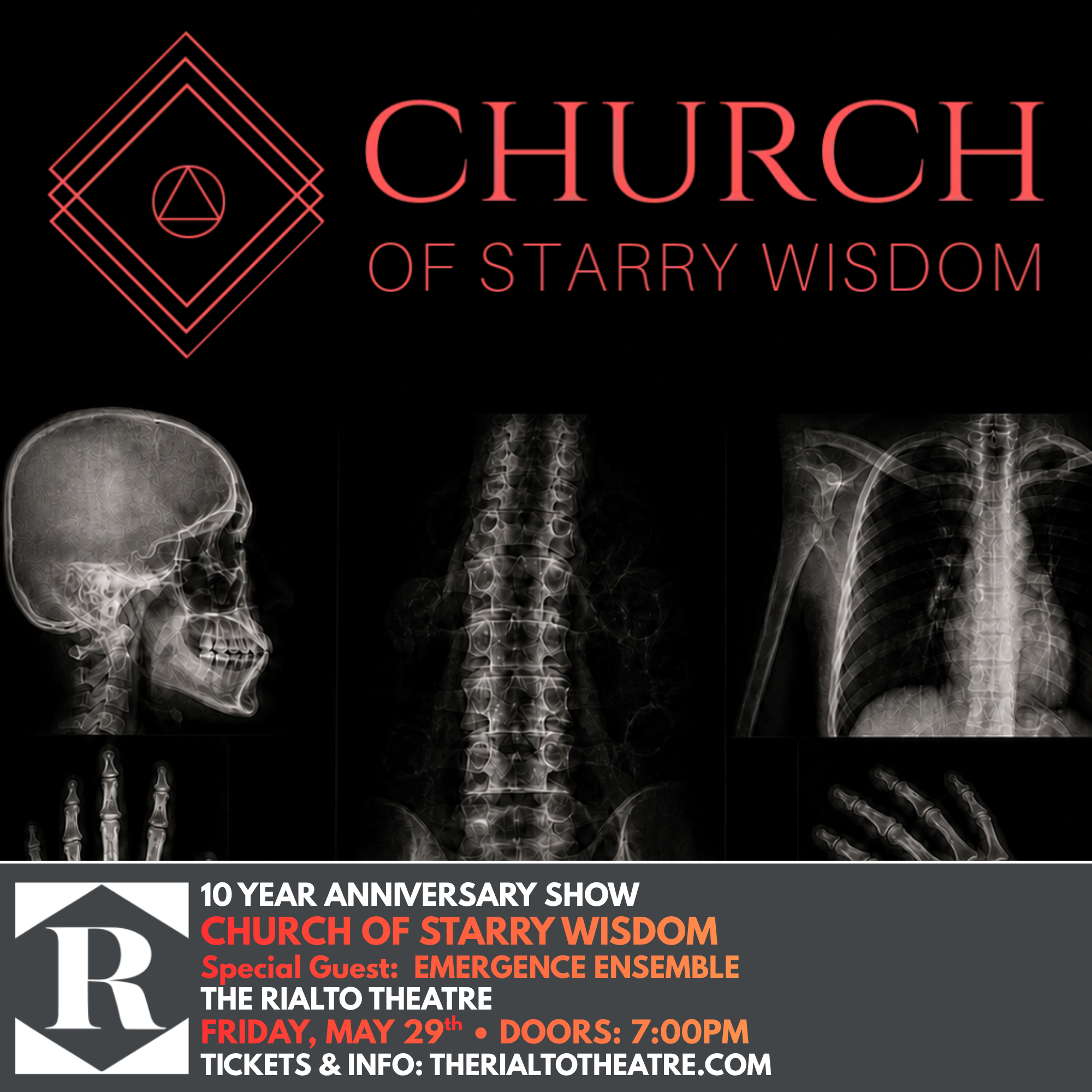 CHURCH OF STARRY WISDOM - 10 YEAR ANNIVERSARY SHOW W/ SPECIAL GUEST: EMERGENCE ENSEMBLE - 05/29/2026