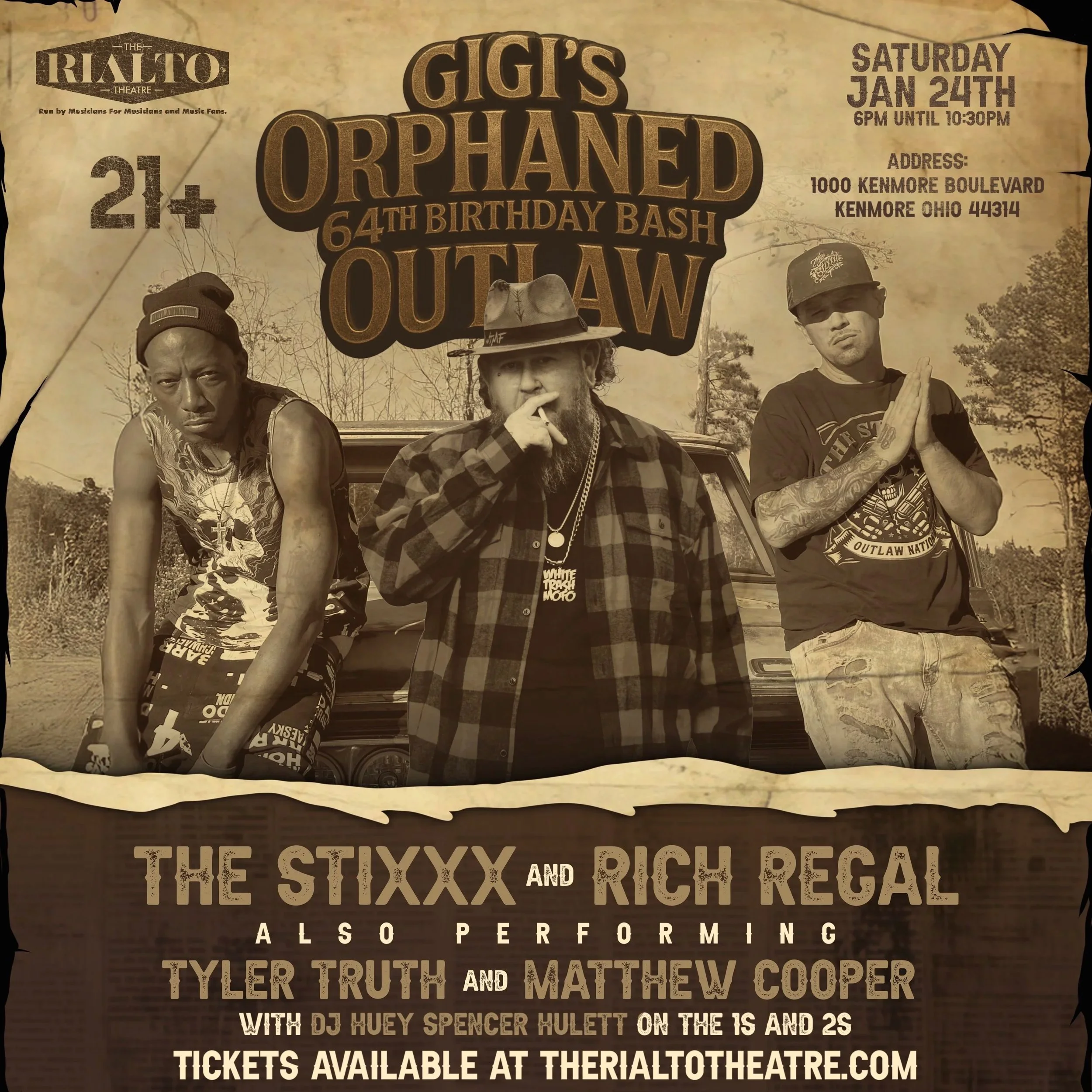 GIGI’S BIRTHDAY BASH FT. THE STIXXX AND RICH REGAL / TYLER TRUTH AND MATHEW COOPER - 01/24/2026