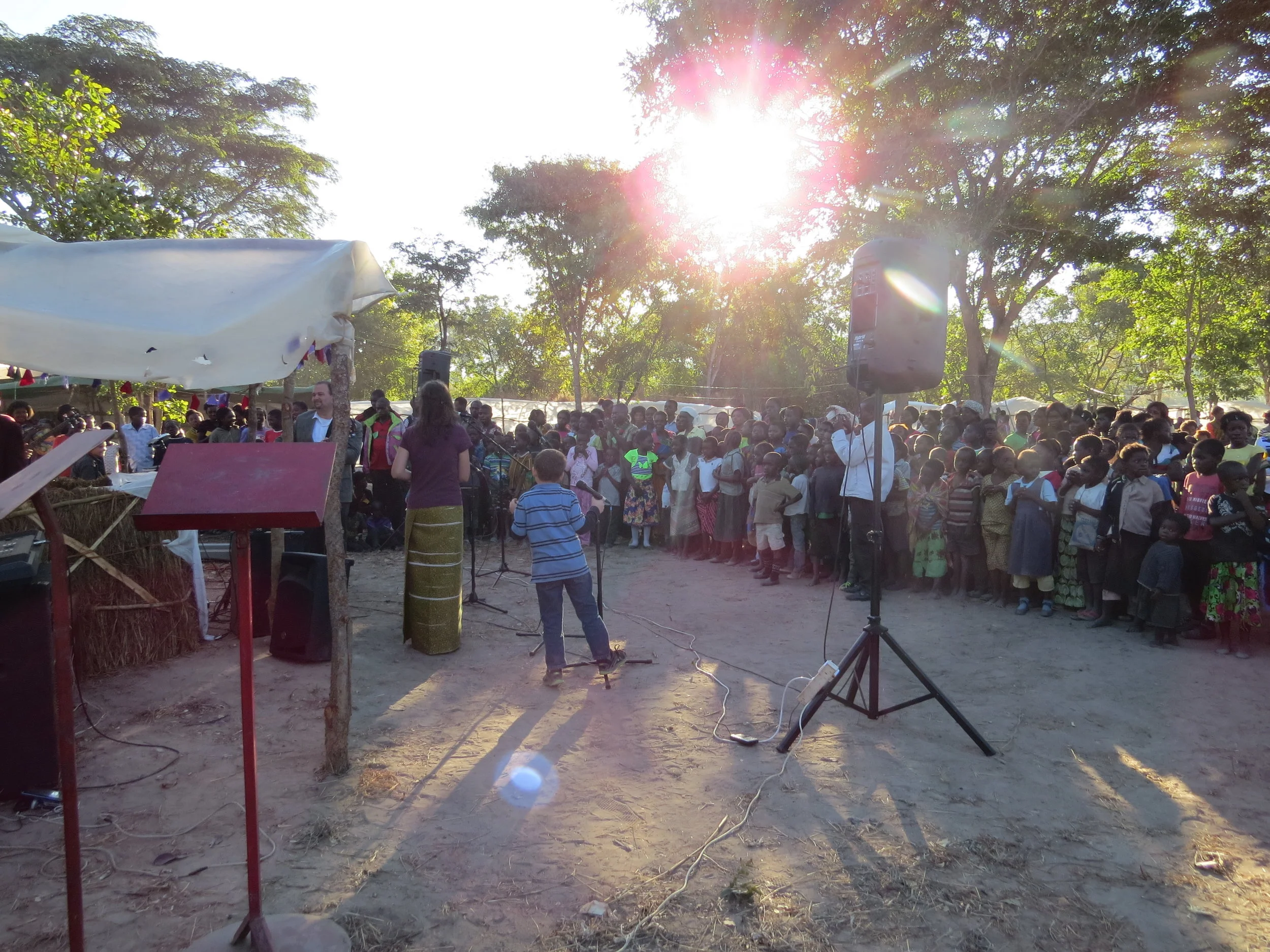 An entire family came to assist with Praise and Worship and Preach at the Youth Conference