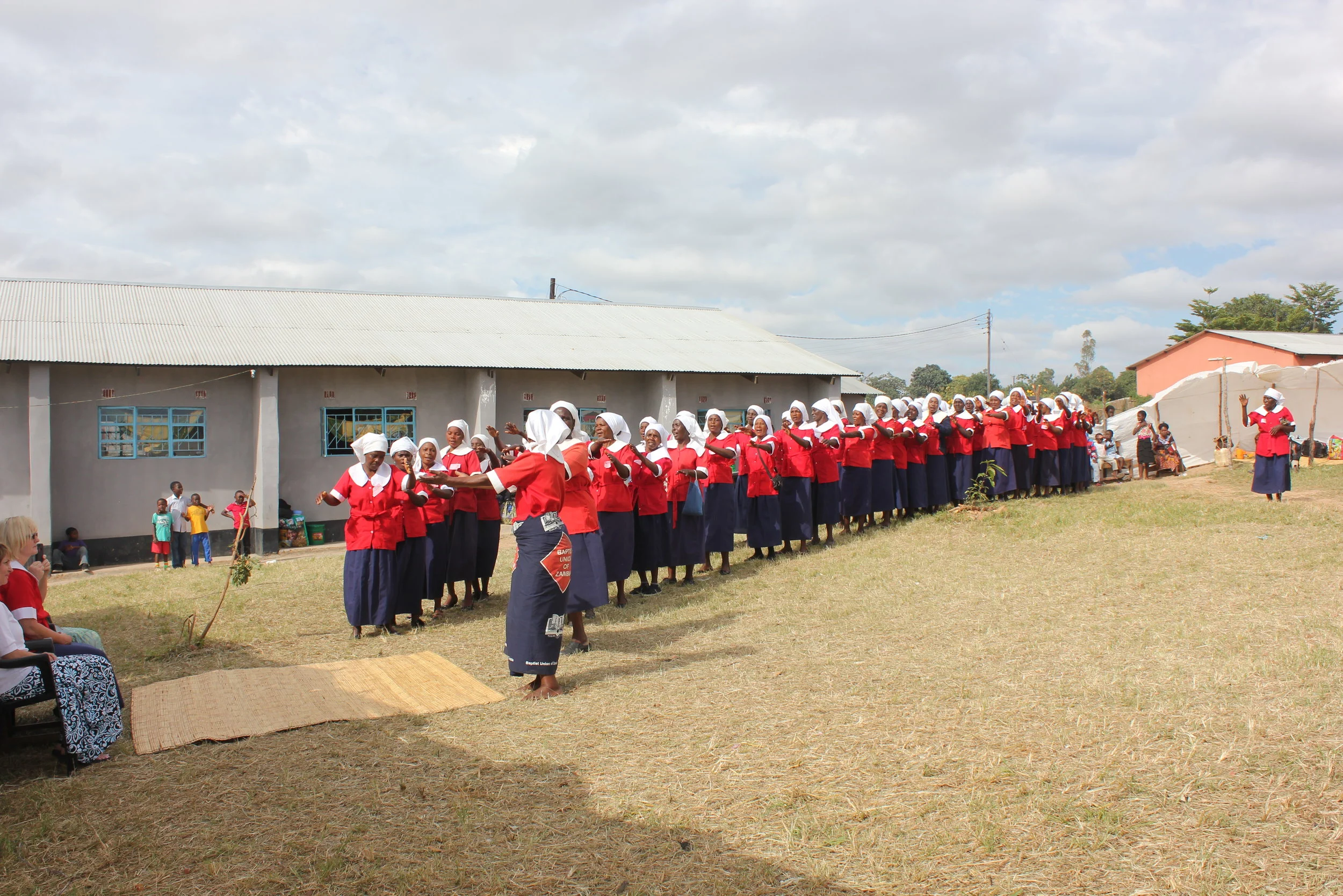 The Zambian Women Dancing into the Service at the 2nd Annual Women's Conference