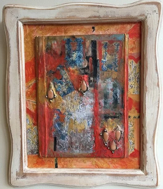 Vanity Encaustic mixed media 8x12