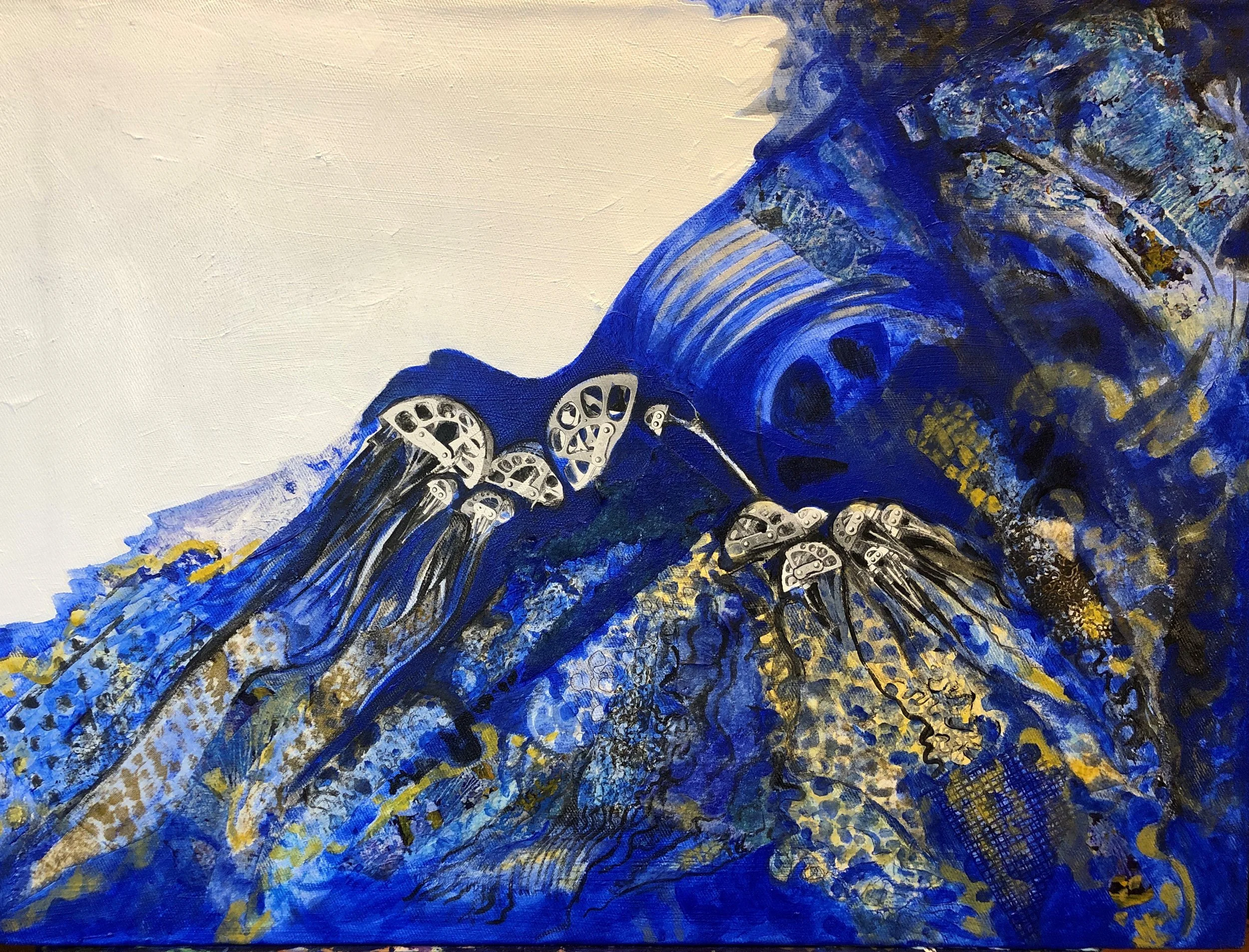 Climbers and avalanche