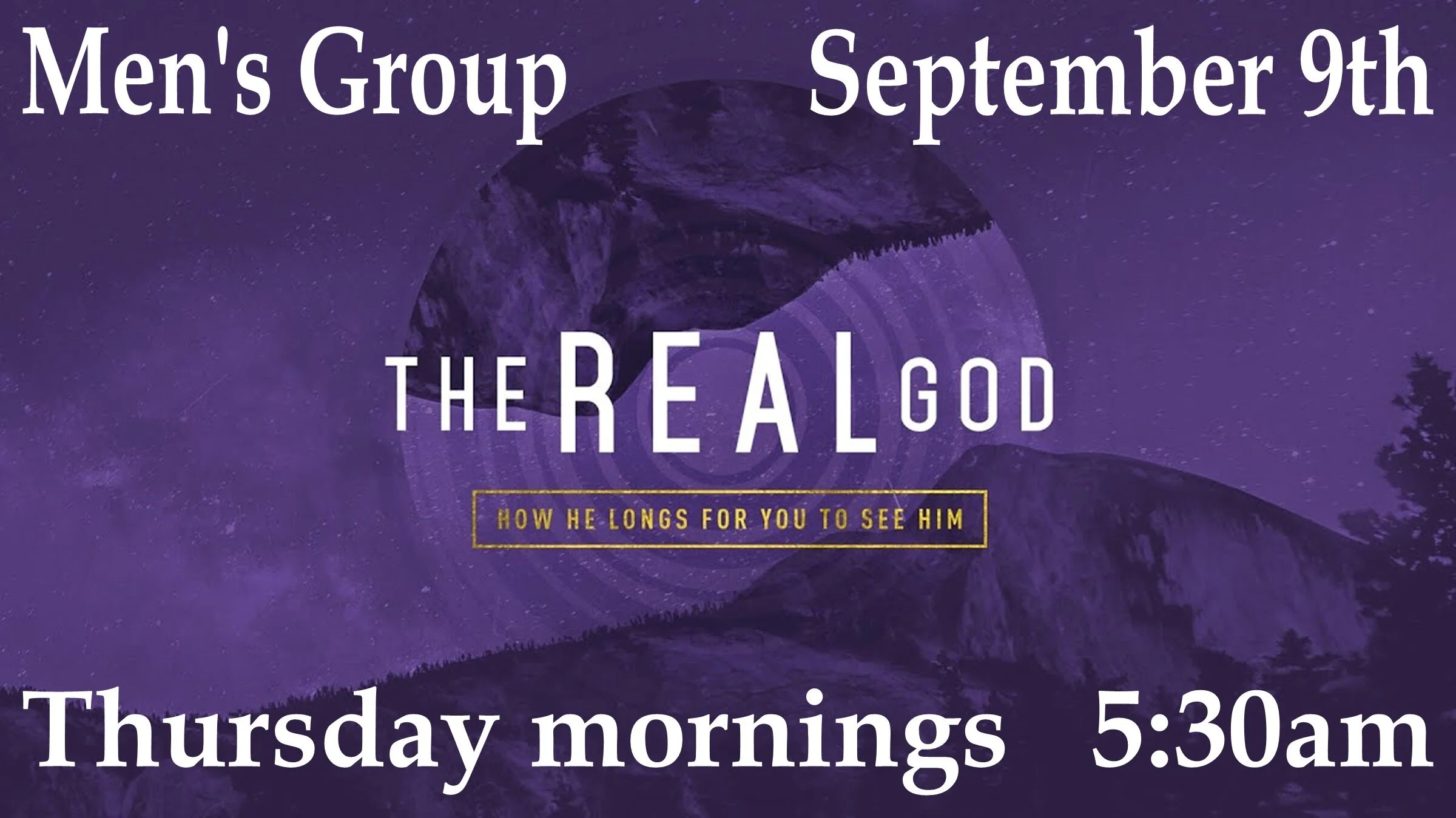 Thursday Men's Group