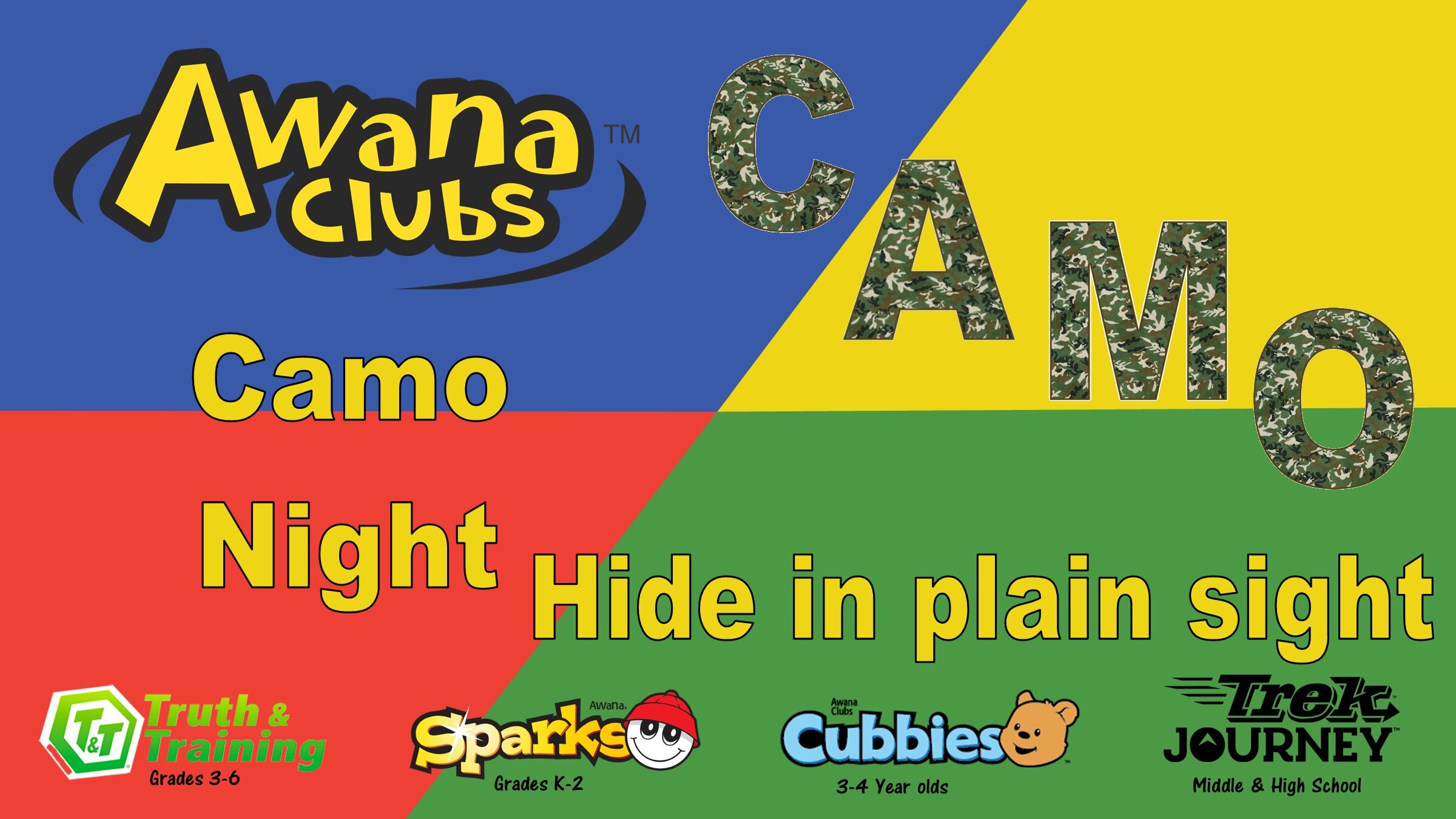 AWANA - Camo Night