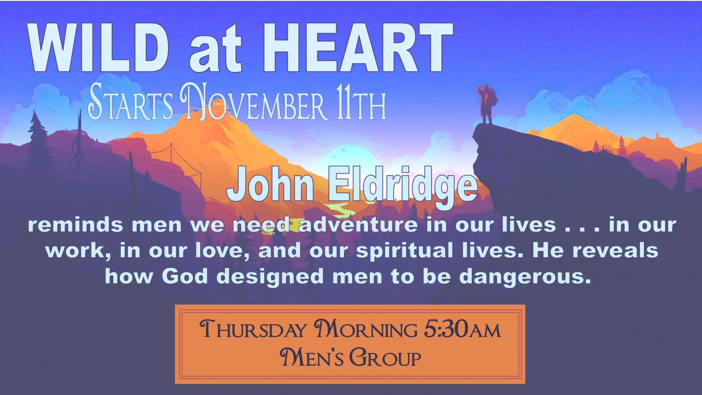 Thursday morning men's Bible study