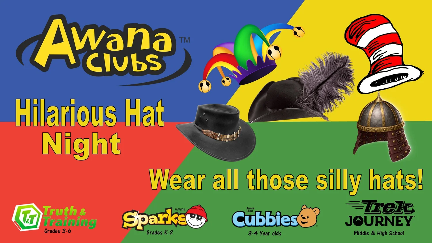 Awana Hilarious Hat Night — Grace Point