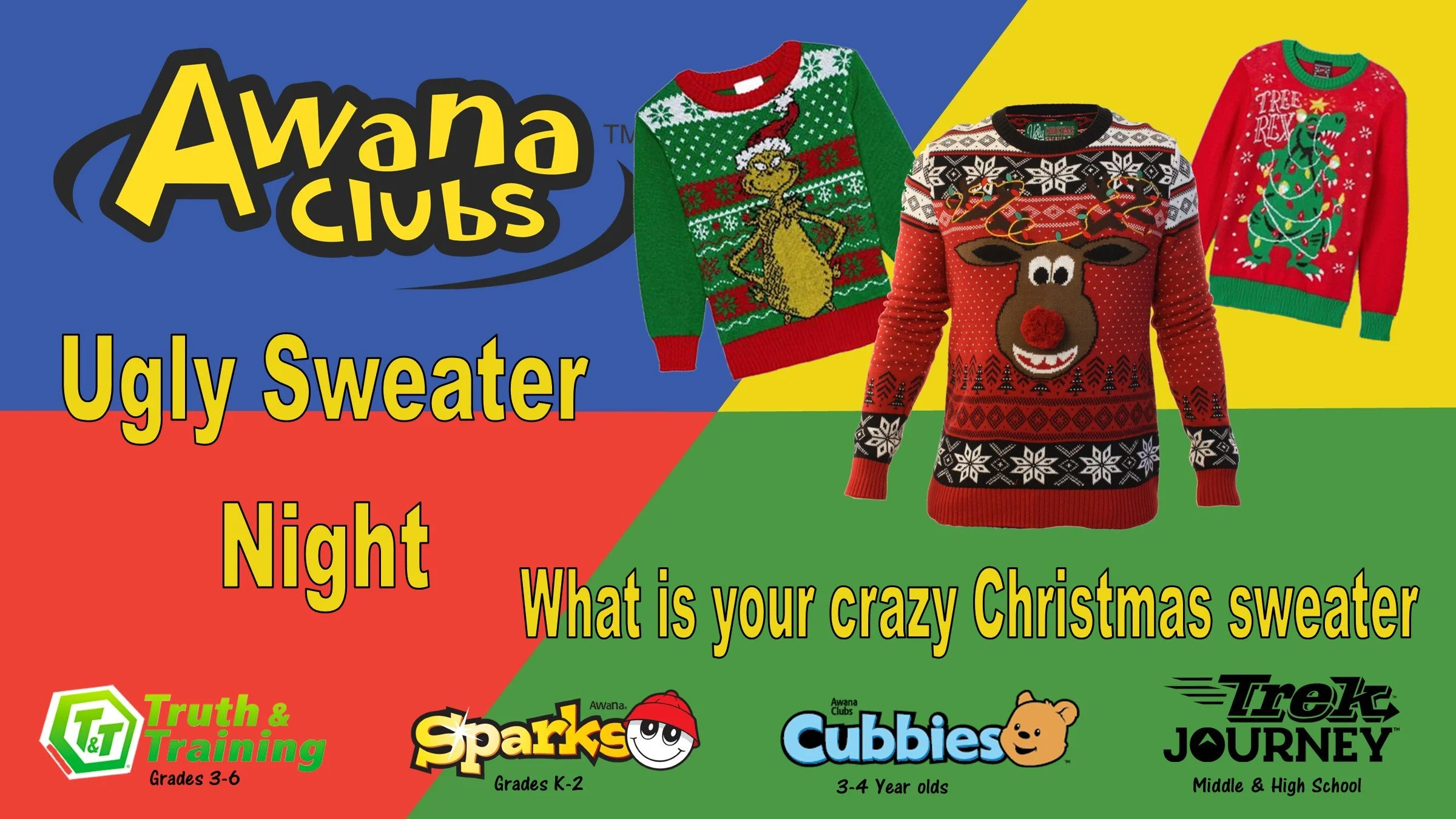 Awana Ugly Sweater Night