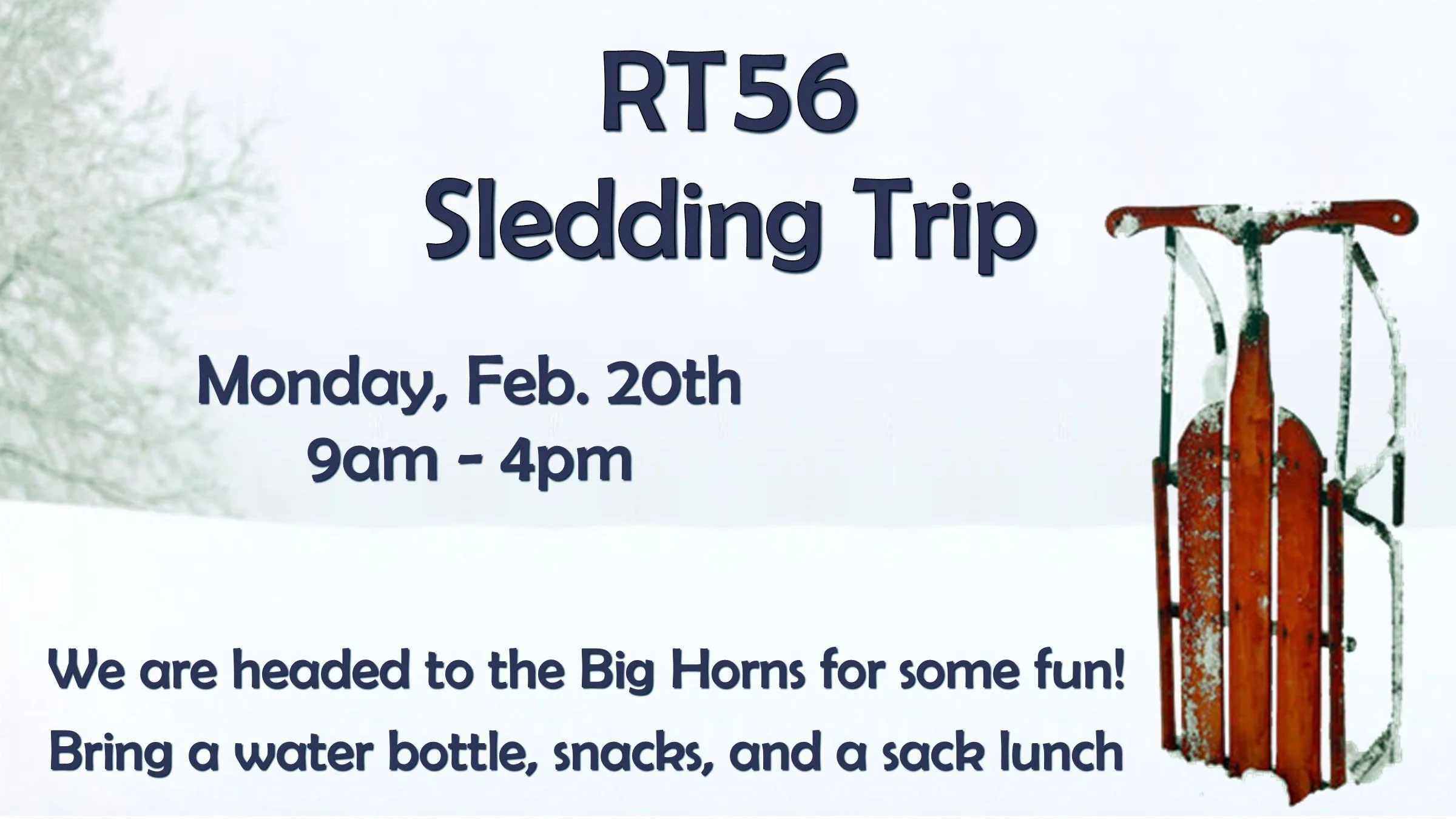 RT56 Sledding Day