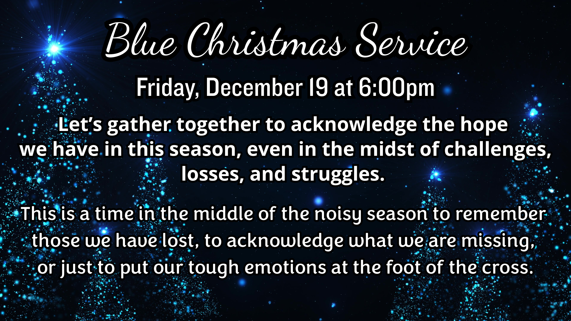 Blue Christmas Service