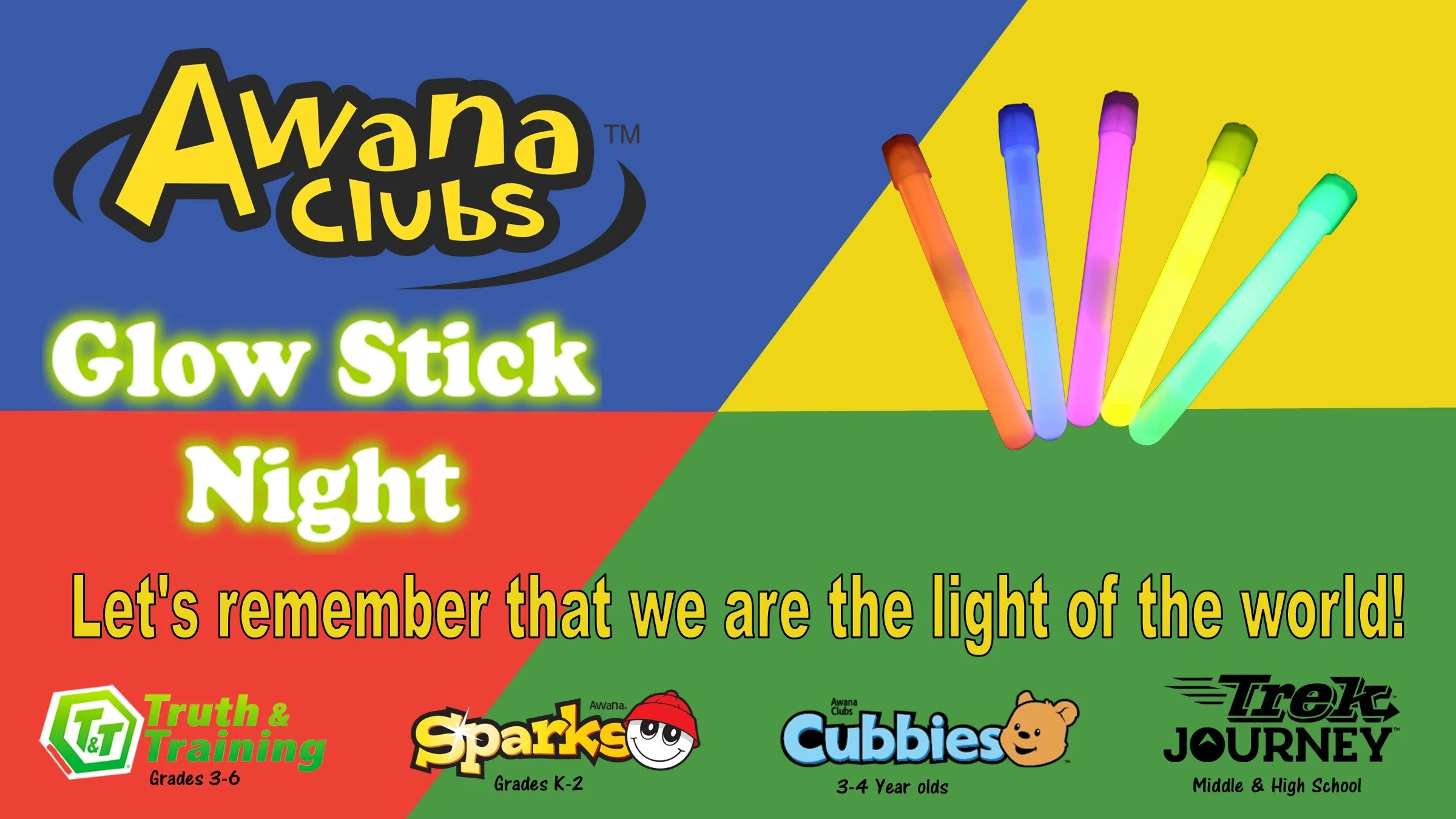 AWANA: Glow Stick Night