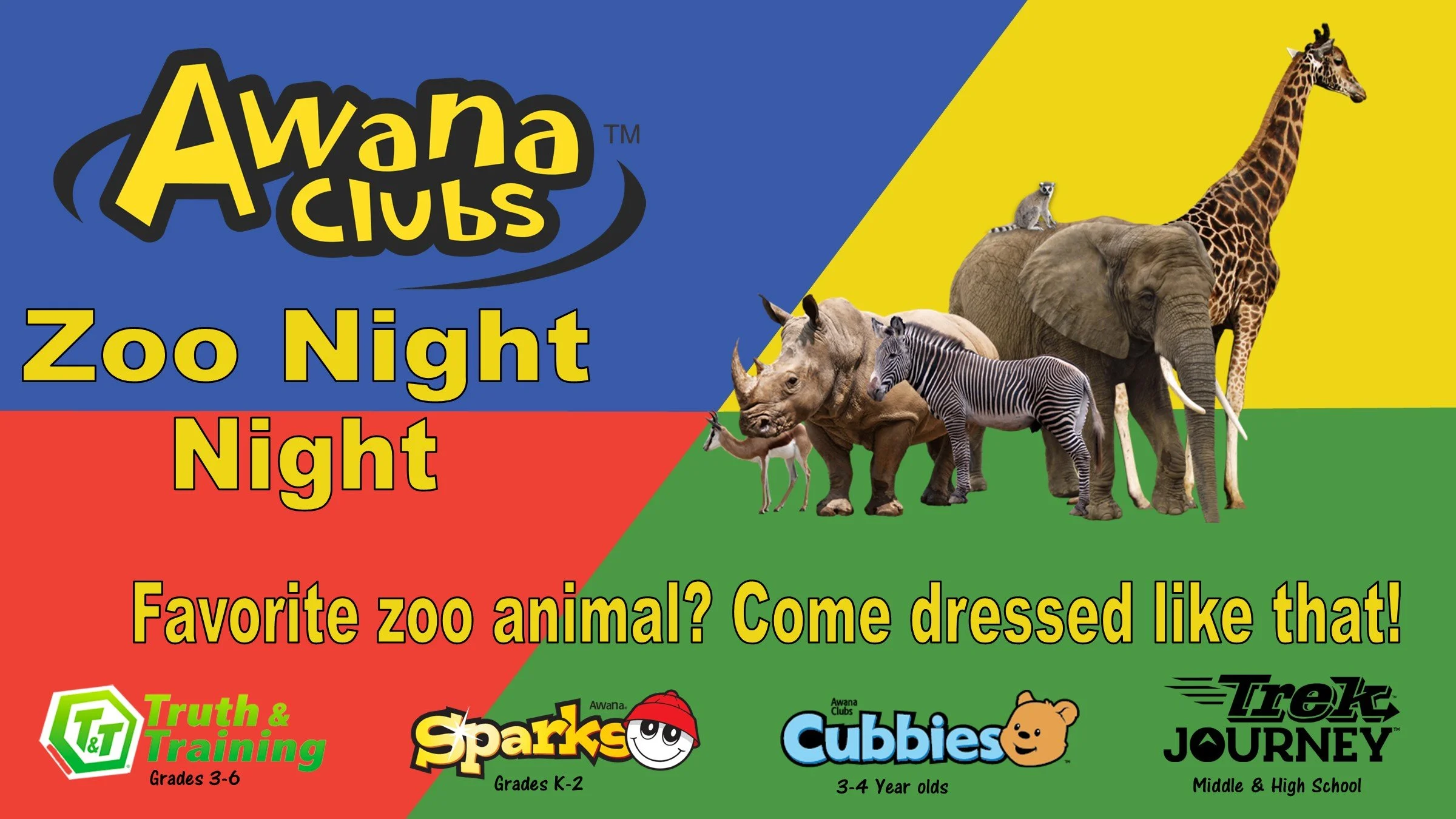 AWANA: Zoo Night
