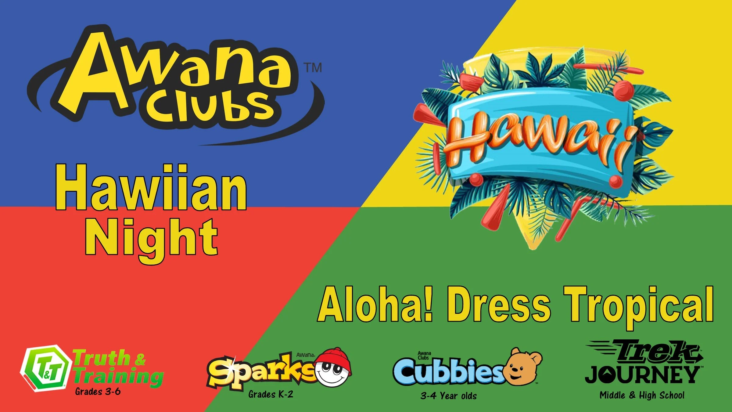 Awana: Hawaiian Night