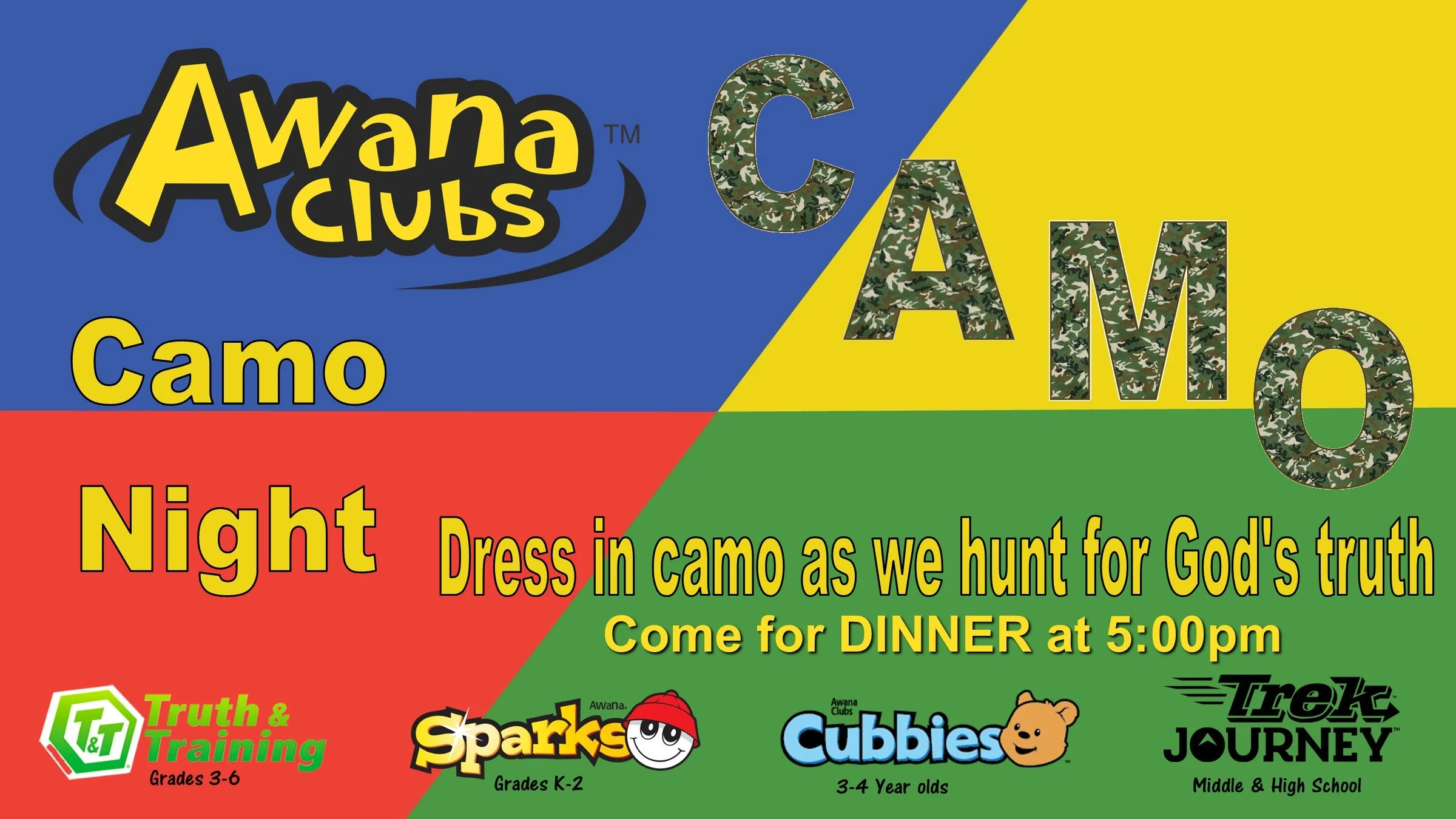 AWANA: Camo Night