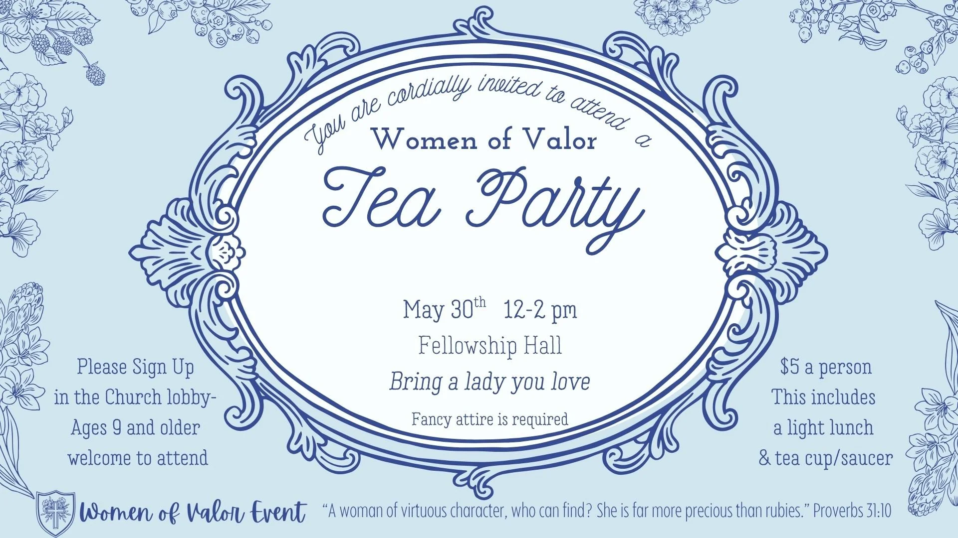 Women of Valor Tea Party
