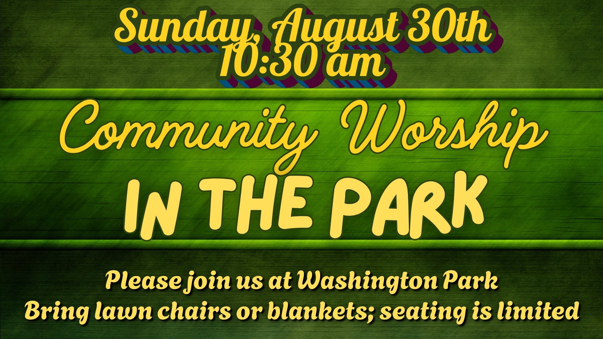 Community Worship in the Park