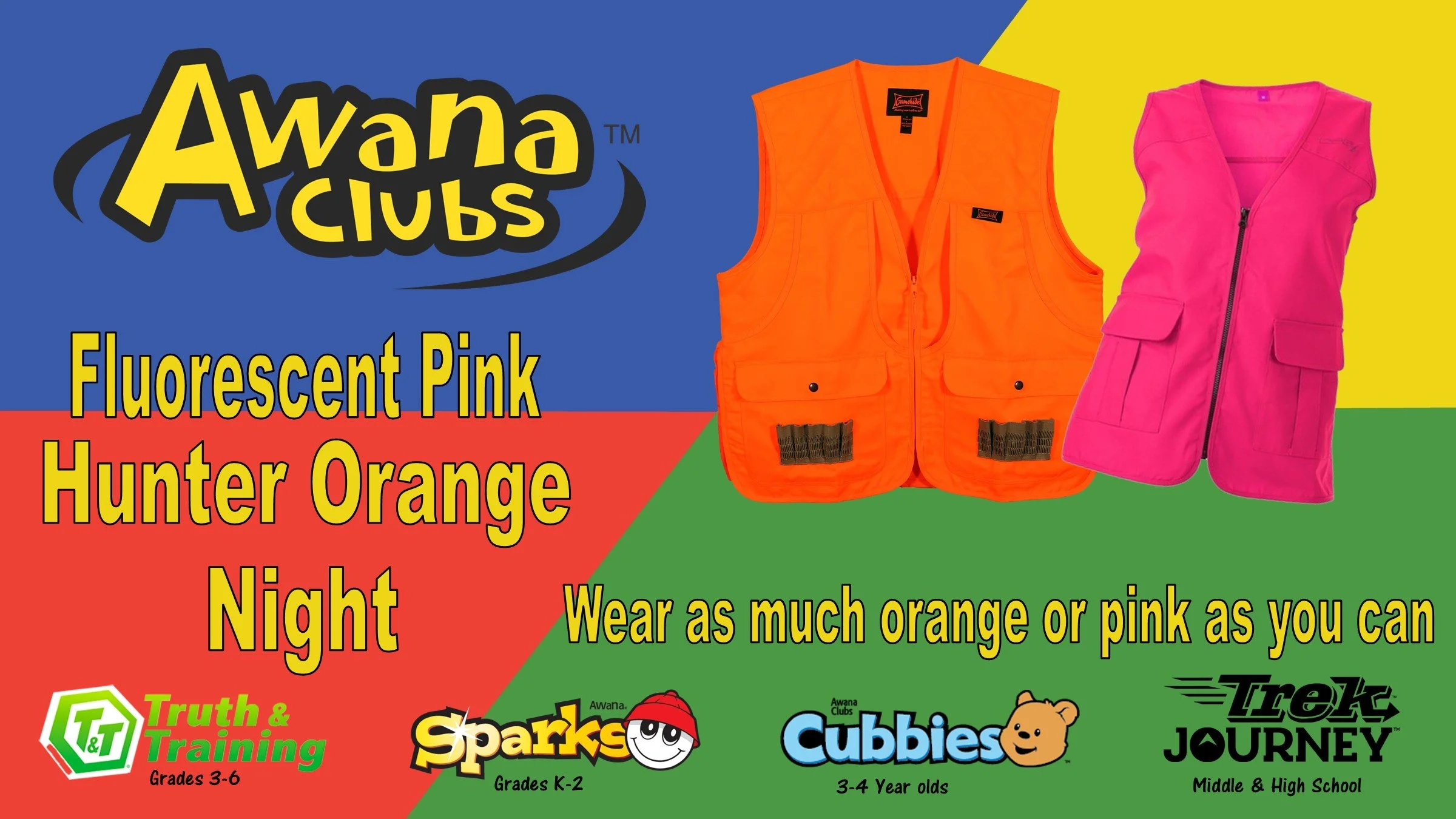 Awana Hunter Orange/Florescent Pink Night