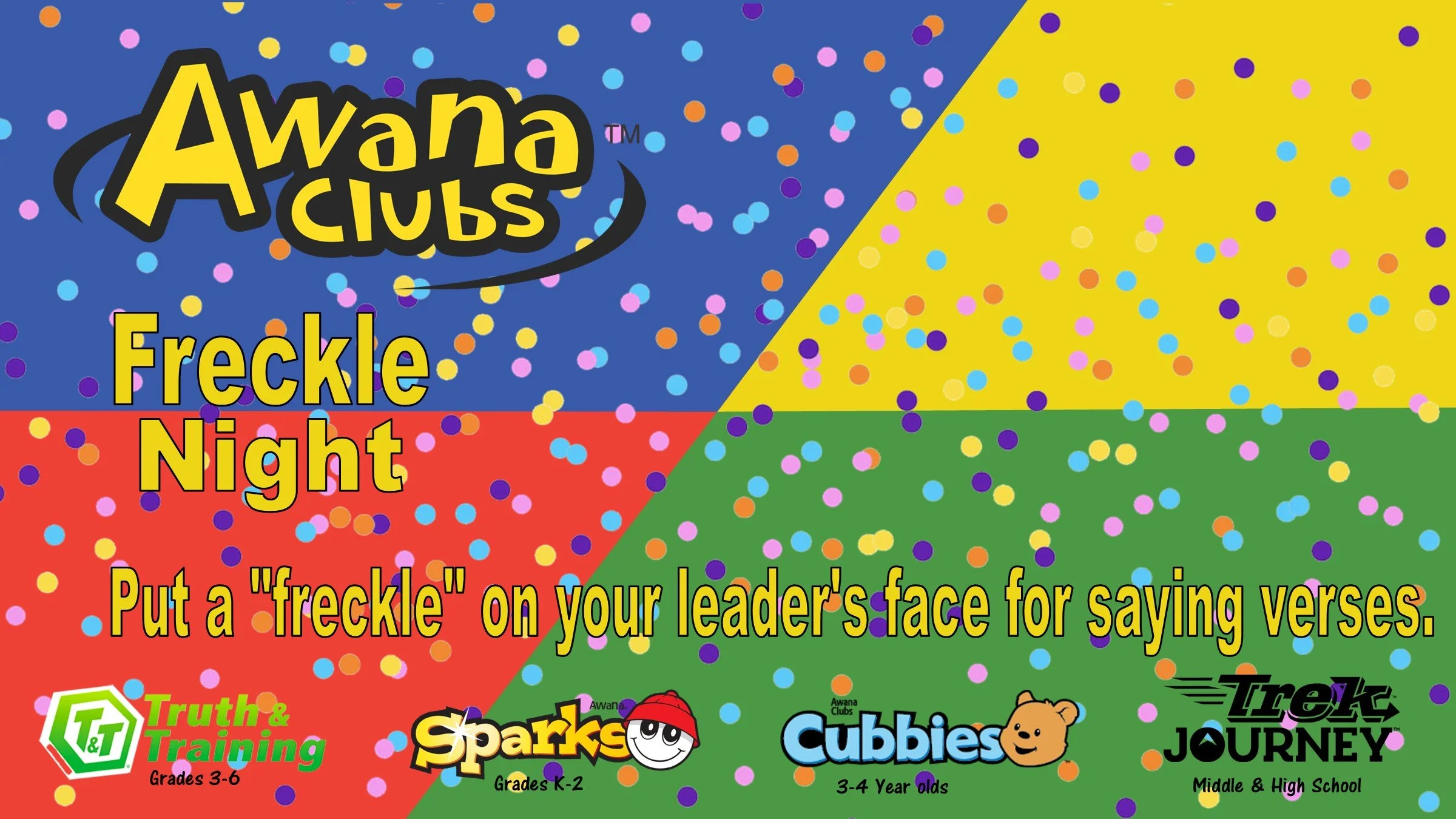 Awana: Freckles Night