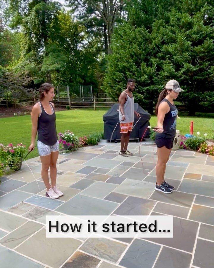 I wanted to make a static post of  this video, (not just in my stories) because i want to show y&rsquo;all how just a few tips can change the game when it comes to beginning your jump rope journey.  I consistently hear people say &ldquo;i can&rsquo;t