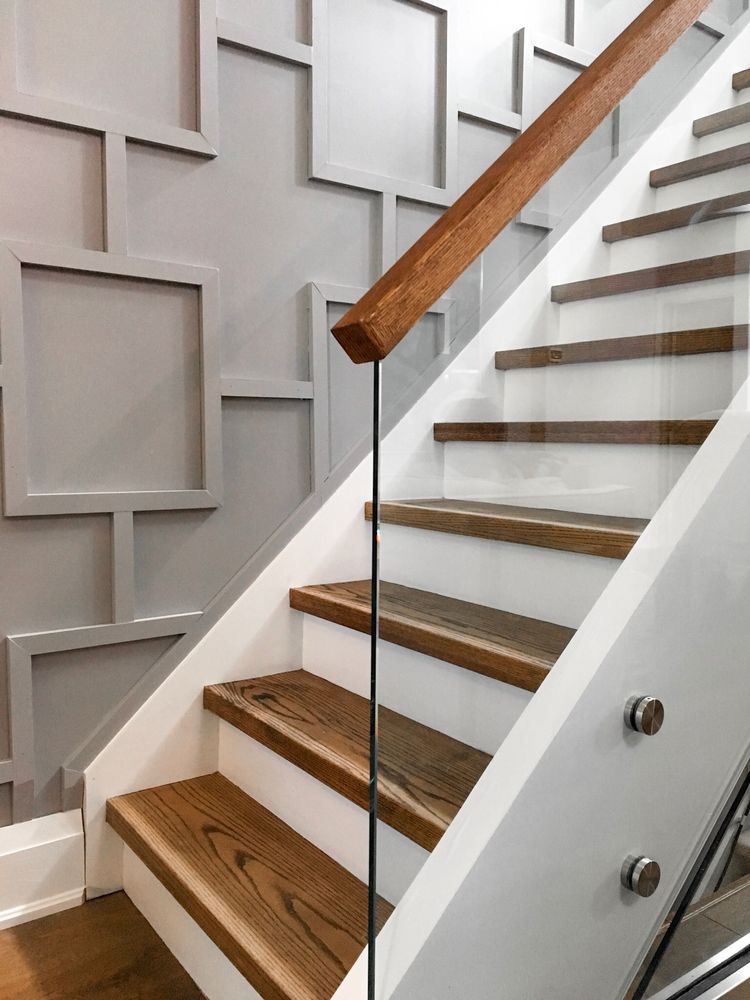 Foyer Staircase Accent Walls — Modernwood.Work