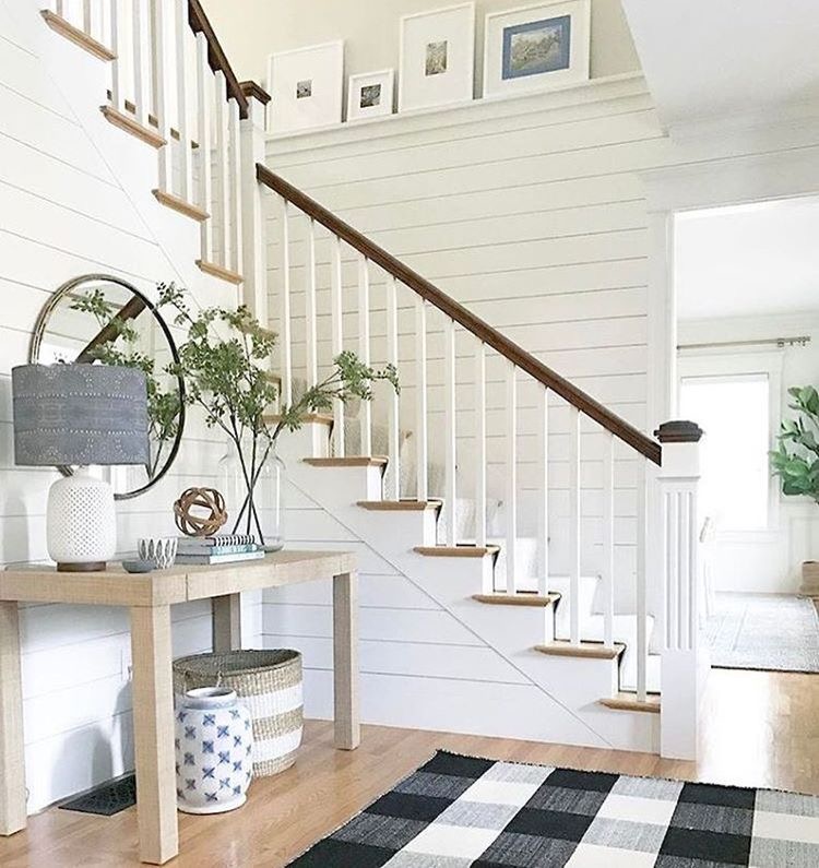 Foyer Staircase Accent Walls — ModernWood.work Foyer Staircase Accent Walls — Modernwood.Work