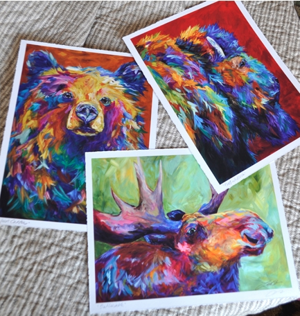 Prints on paper available with any giclée image. Image size varies depending on image chosen.