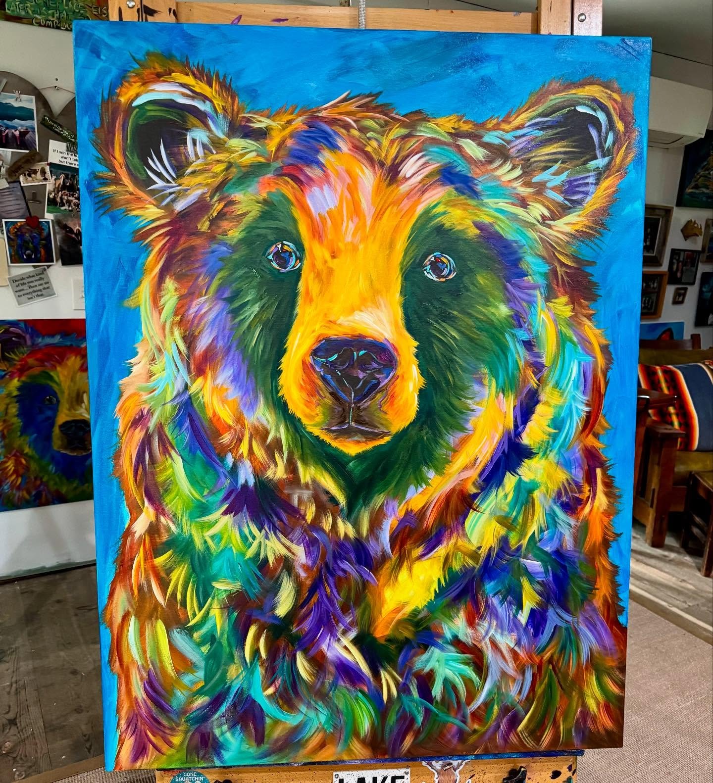 Been working on some new bears…. 48” x 36”
#bear #painting #wildlifeart #artwork #interiordesign #grizzly #grizzlies #lindaisrael