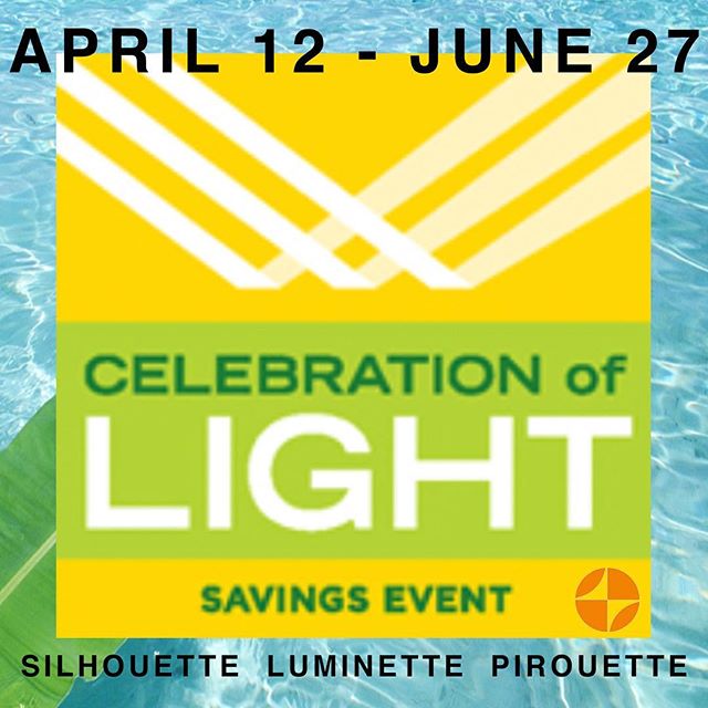 Just 1 week left until the Summer Solstice! ☀️ Celebrate the light with Hunter Douglas' most popular sheer shades: Silhouette, Luminette, &amp; Pirouette.