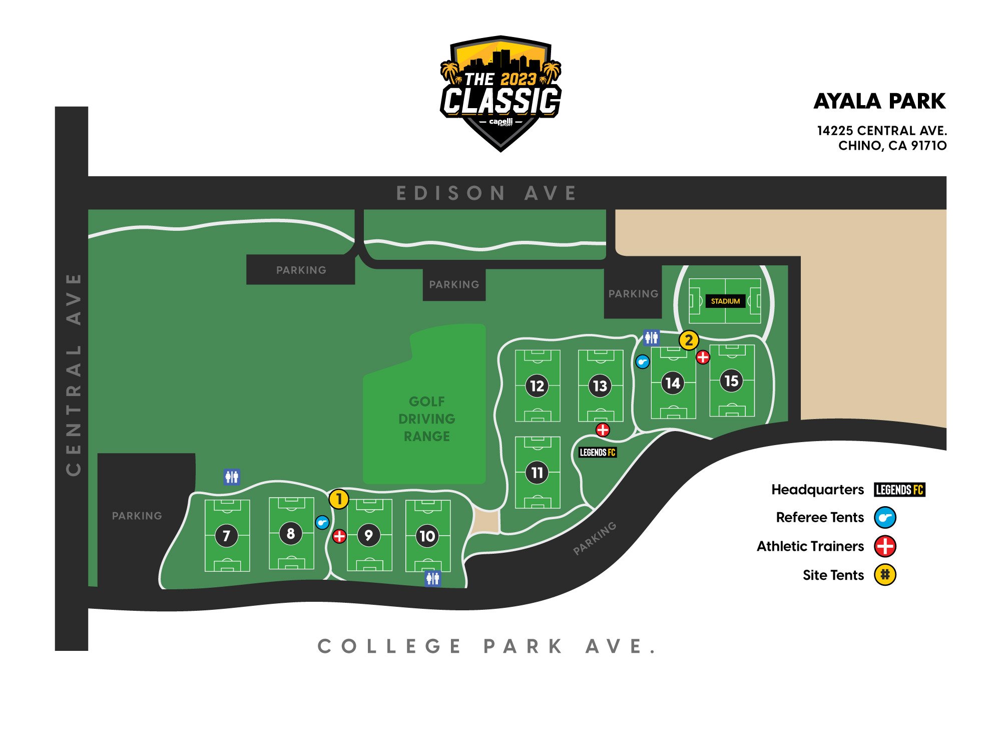 Legends Classic Venues — Legends FC