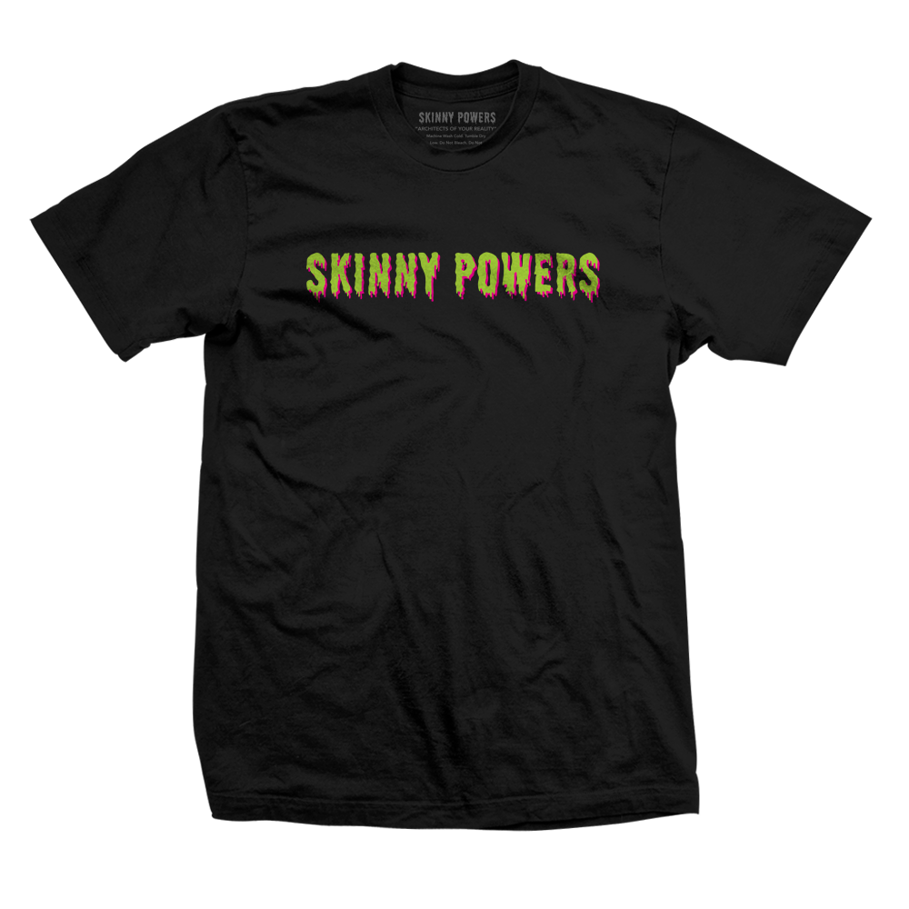 SkinnyPowers_BlackHeather_LogoTee.png