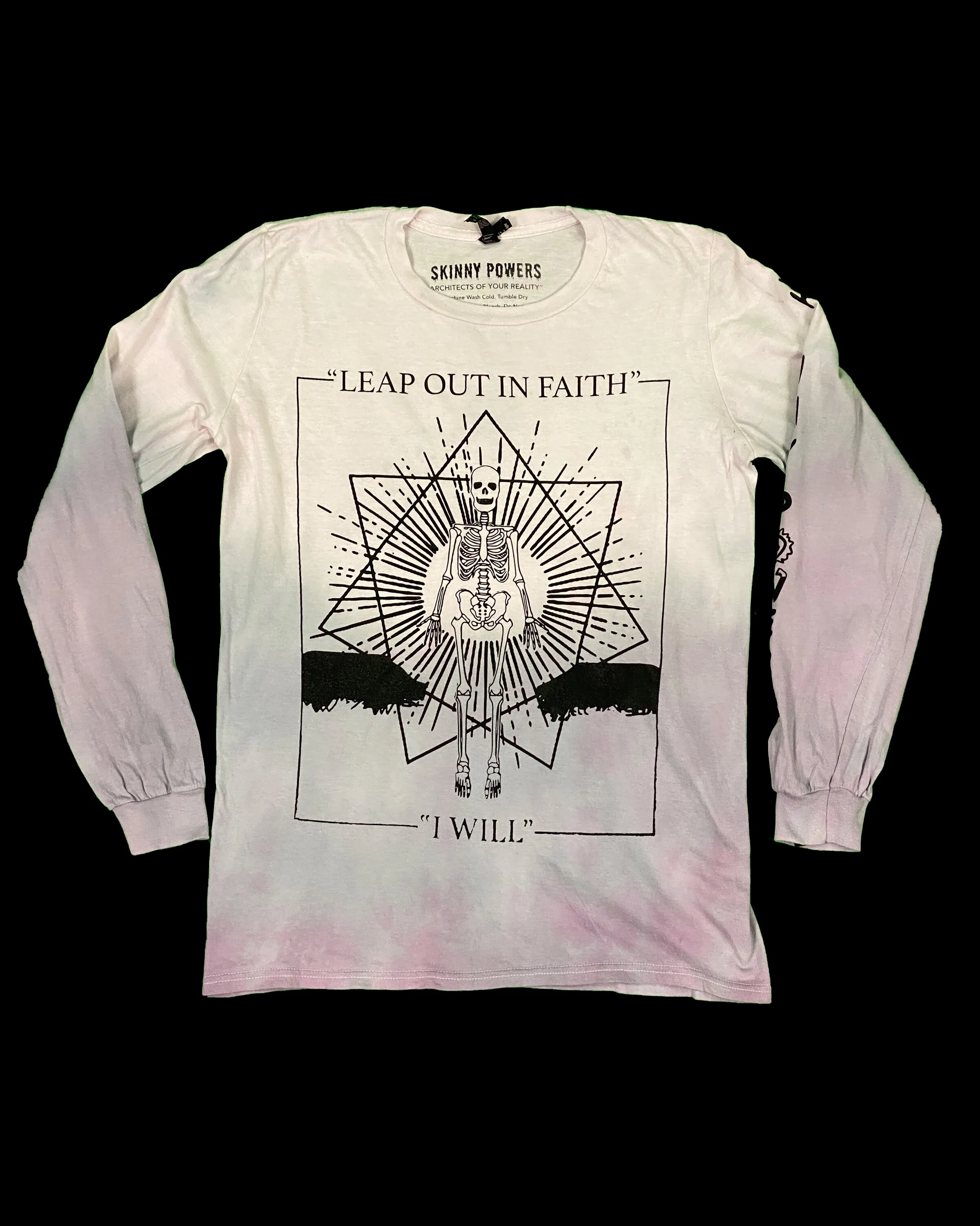 SKINNY POWERS LEAP TIE DYED LONG SLEEVE TEE