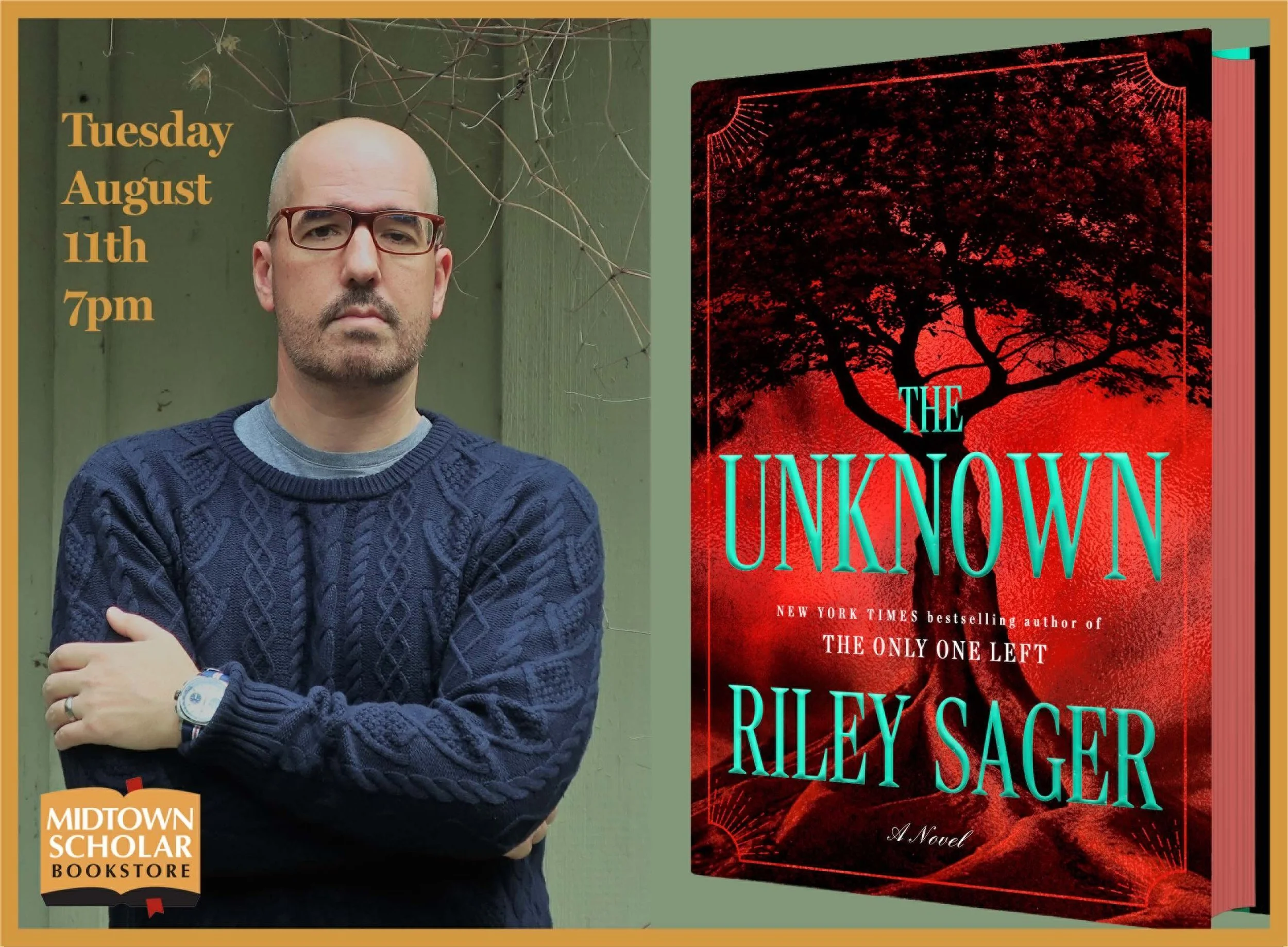 RILEY SAGER in conversation with AVERY BISHOP