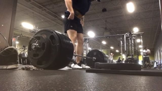 don&rsquo;t really like to post many workout related things but I couldn&rsquo;t be more stoked about my workout yesterday and my progress on DL. just a little over 3 months ago I could barely pull 315 for a few reps with a belt. excited to keep the 