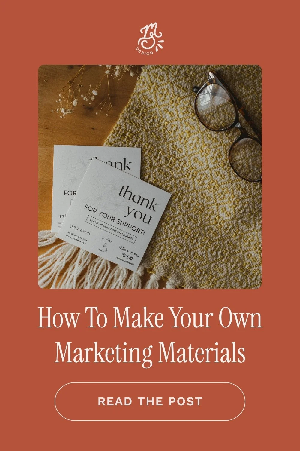 How I Made My Own Marketing Materials with My Branding