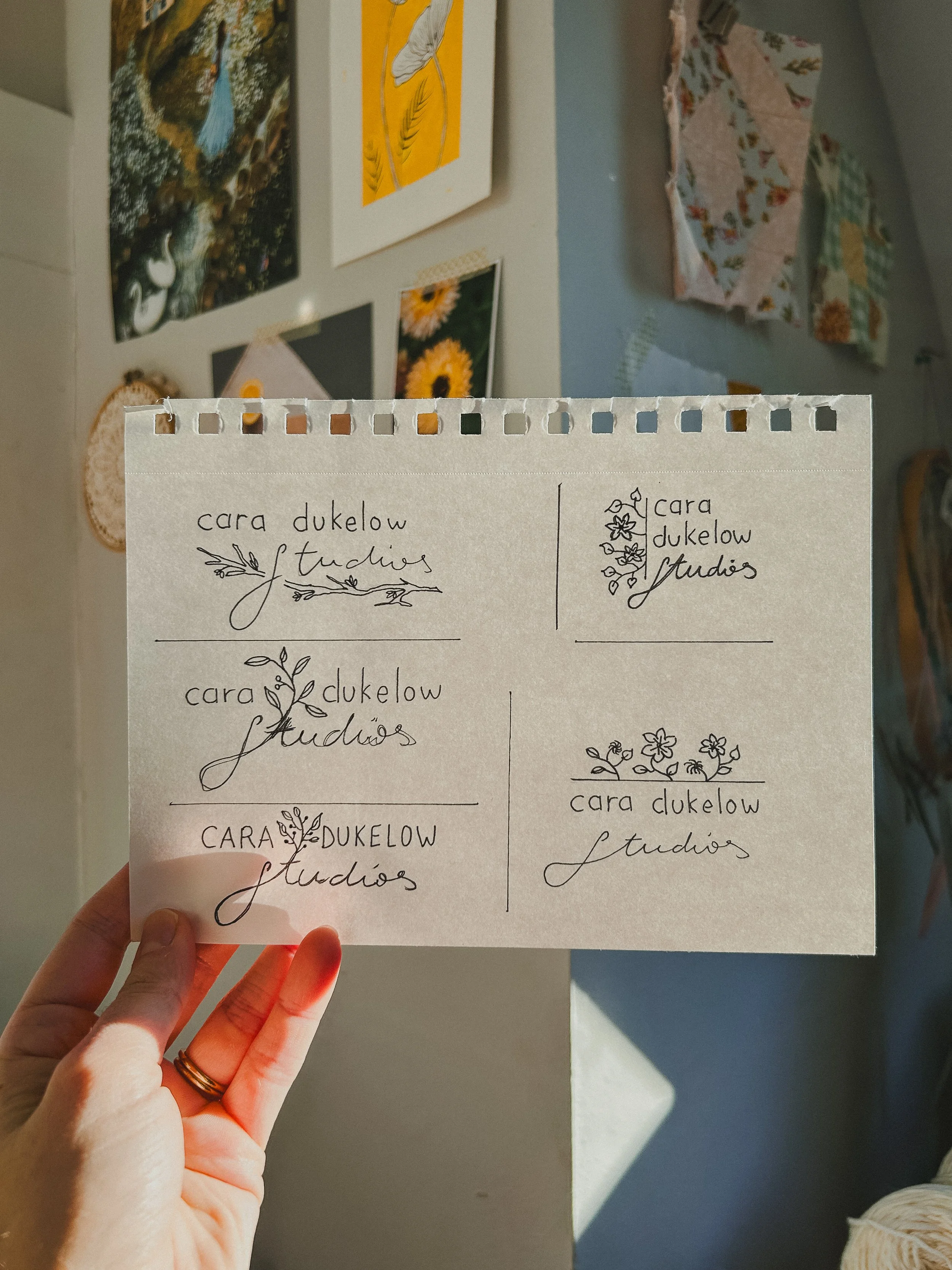 logo design thumbnails hand drawn