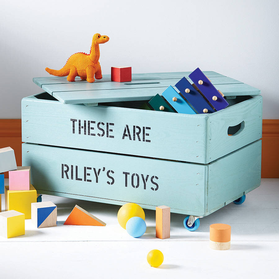 This is such a cute way to customize toy storage and also to encourage your little ones to clean up! Via: Home BNC