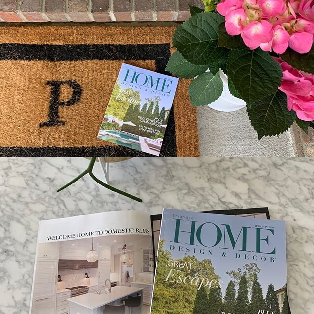 Even amidst the madness, there is still beauty. Look at what showed up today! Check us out in the April/May issue of @homedesigndecor_triangle. 
Send us a note if you&rsquo;d like a copy.