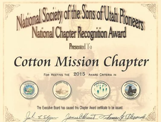 Chapter Awards:  2015 National Chapter Excellence