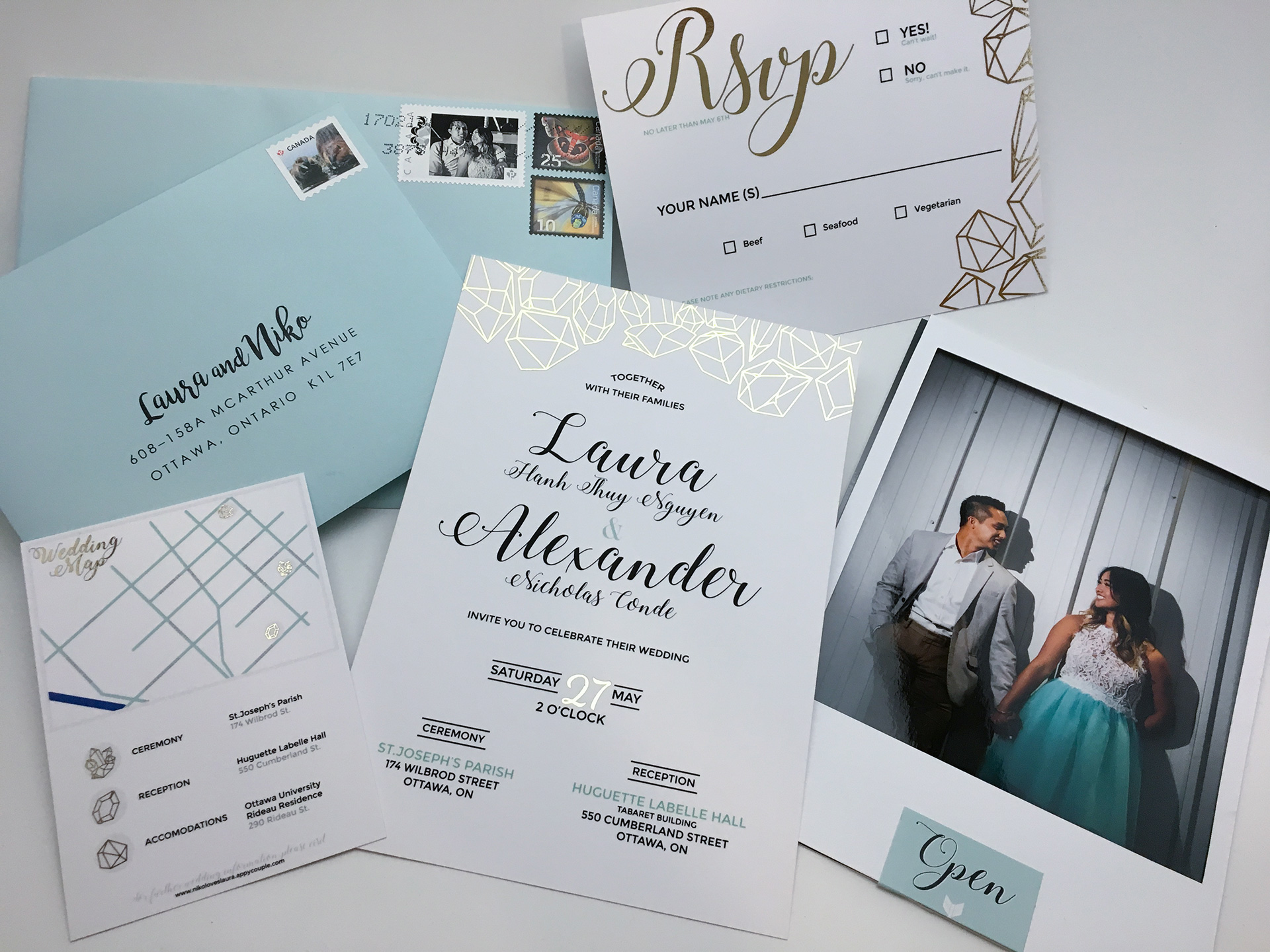 I had the opportunity to design wedding invitations for a personal client which included invitation cards, map cards, and the RSVP cards.