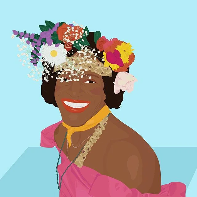 Marsha // illustrated by Sad Boy. #🙍🏾&zwj;♂️ -
-
-
-
-
#SadBoy #SadBoyGraphics #DigitalIllustration #DigitalArt #GraphicDesign #Illustrator #Illustration #Fashion #Pride #Pride2019 #MarshaPJohnson #Stonewall #Stonewall50 #TransPride