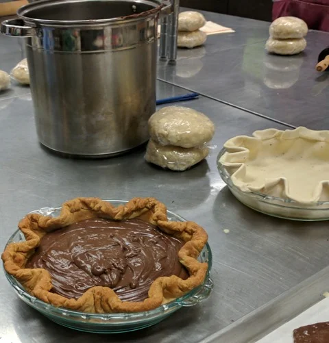 Smooth & silky chocolate pie filling!