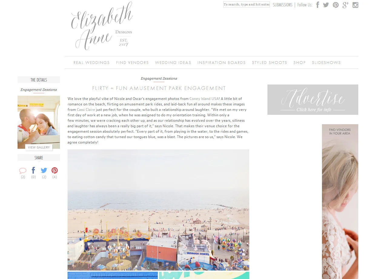 ELIZABETH ANNE DESIGNS: NICOLE + OSCAR