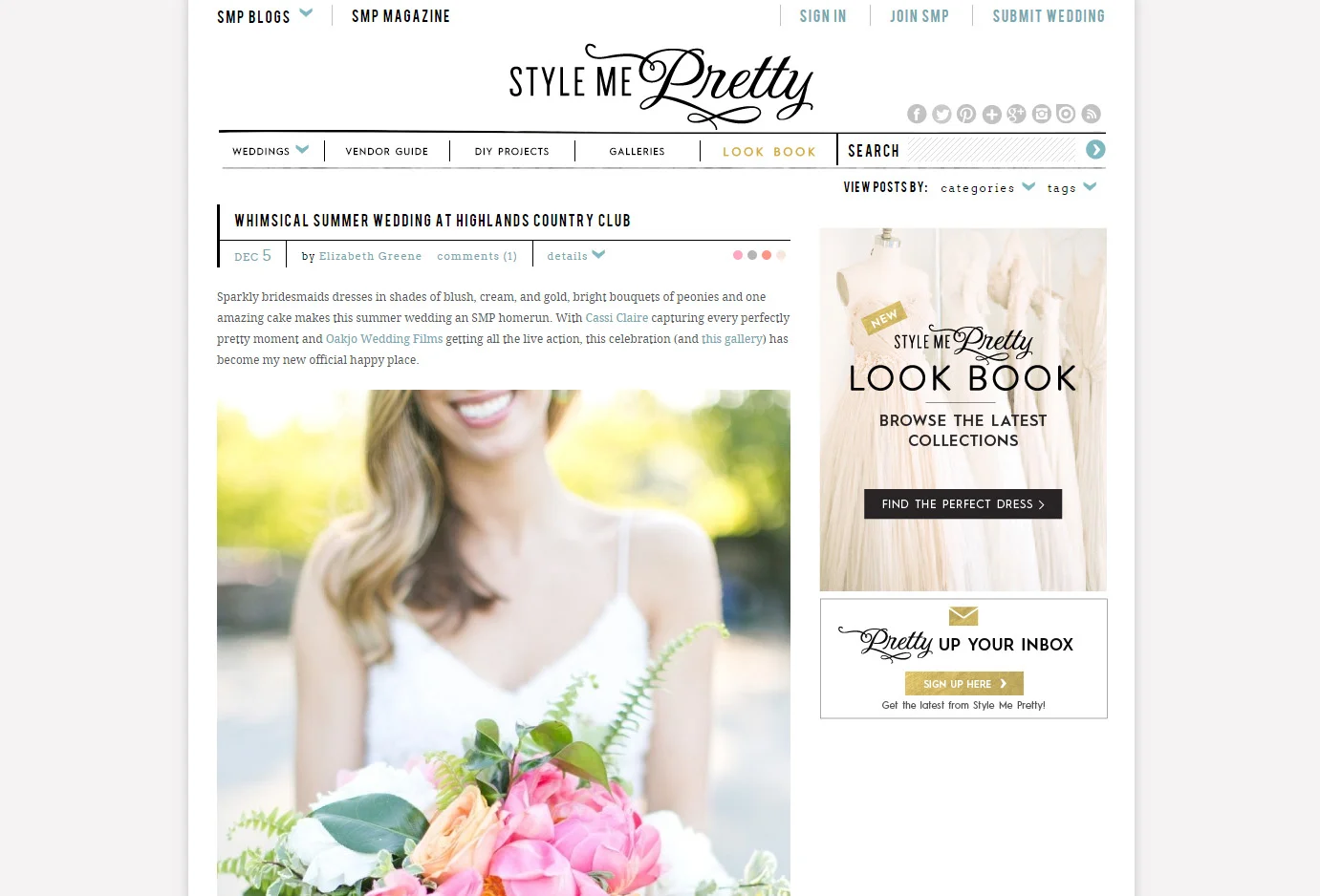 STYLE ME PRETTY: CHRISTIE + MATT