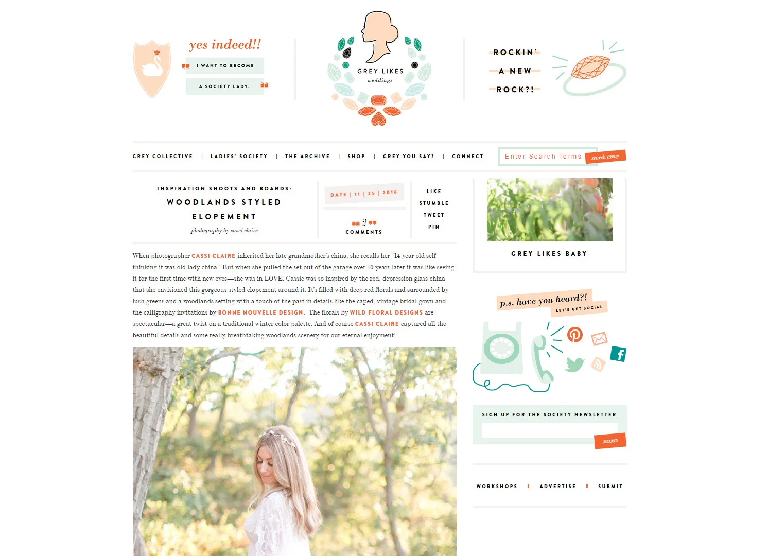 GREY LIKES WEDDINGS: WOODLANDS MOUNTAIN ELOPEMENT