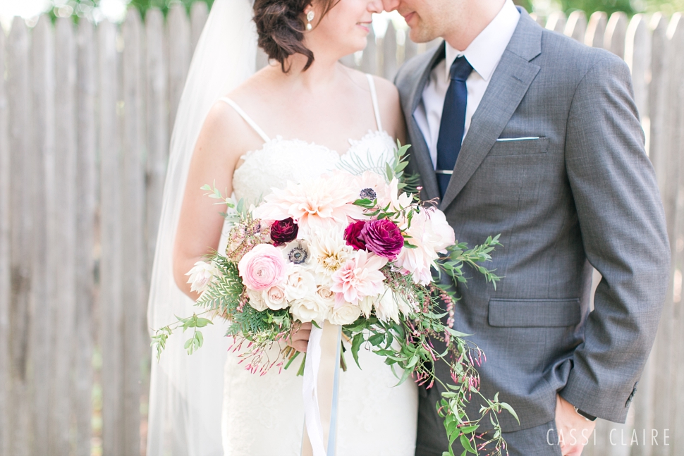 bride and groom at highlands country club