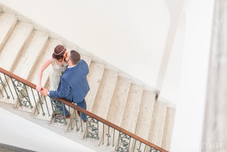 Manhattan College wedding staircase
