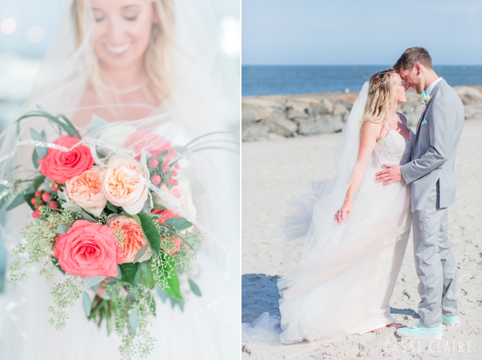 avalon nj beach bride and groom