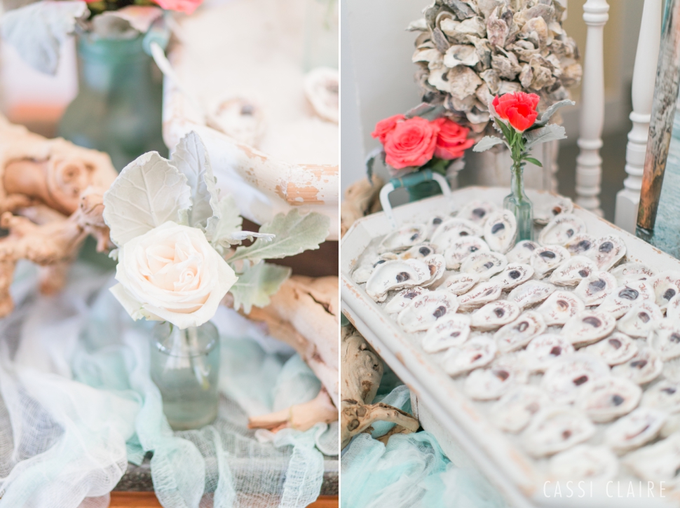 oyster shell escort cards