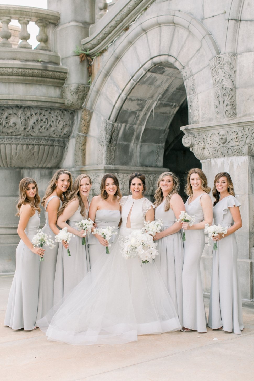 downtown Albany wedding party photos